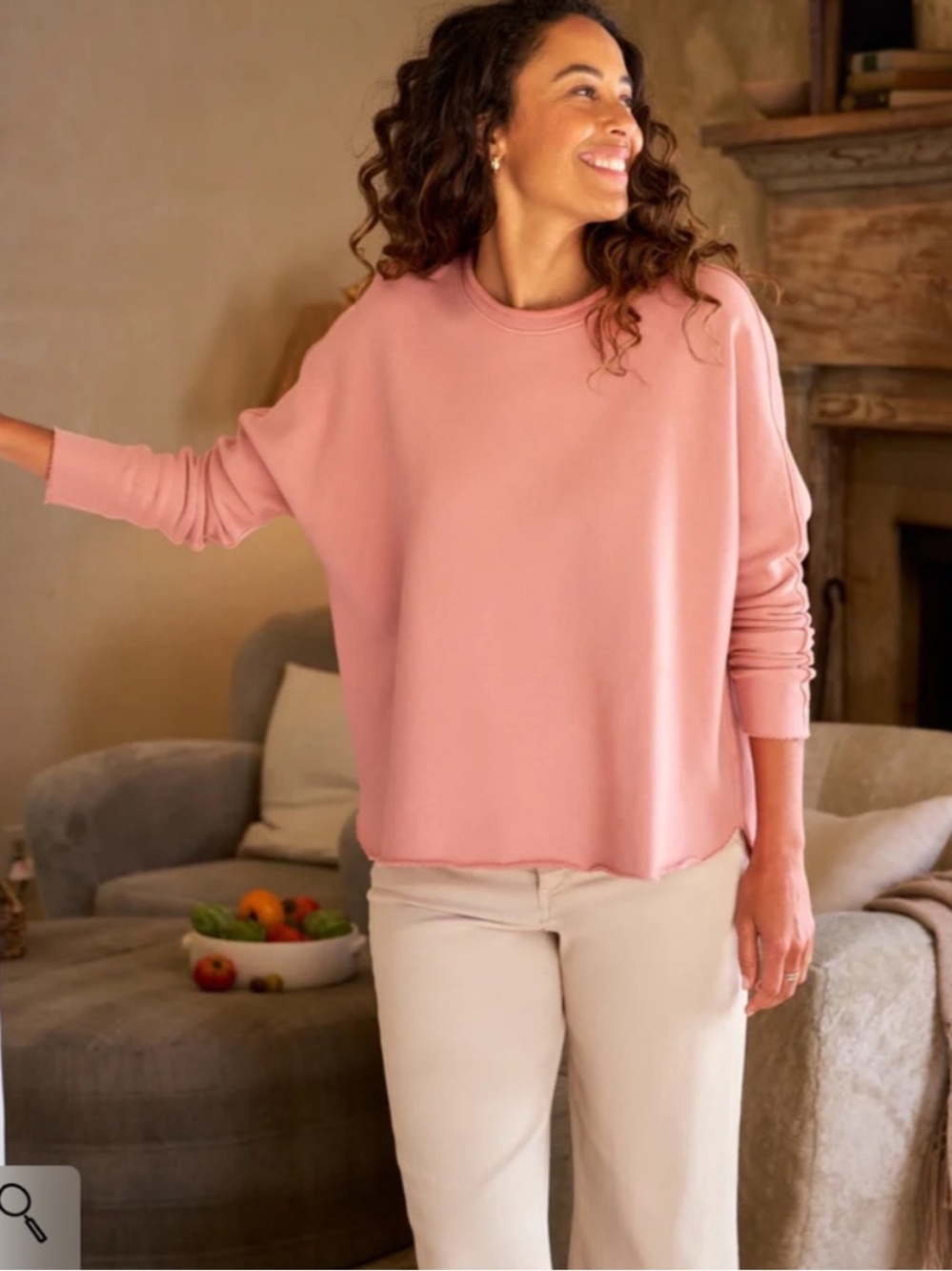 Frank & Eileen Sweatshirt Anna Triple Fleece Capulet in Pink